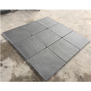 Stock Flamed Black Basalt Tile Paving Stones