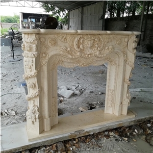 Stone Fireplace Surround Carving Marble Fireplace