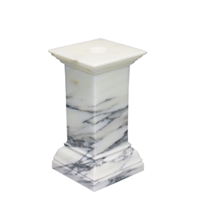 True Natural Marble Pillar Candle Jar Candle Holder