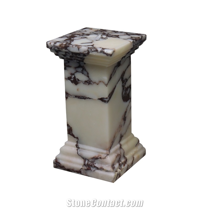 True Natural Marble Pillar Candle Jar Candle Holder