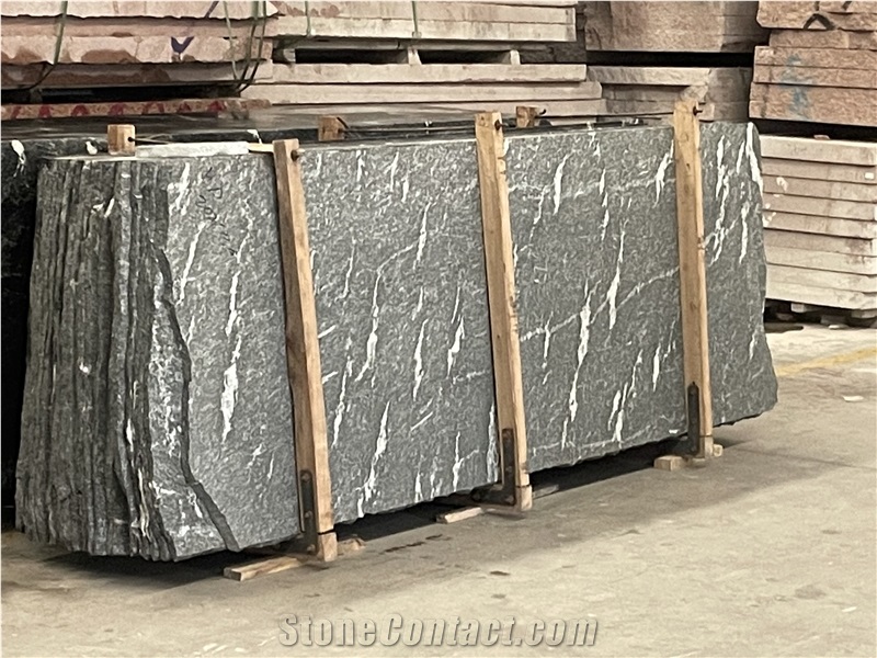 Big Stock Of Snow Grey Chinese Granite 90 Cm Small Slabs