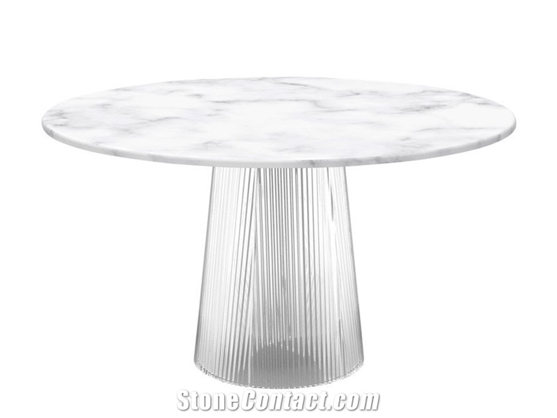Carrara White Calacatta White Marble Table Design All Sizes