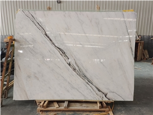 China New Panda Marble Quarry White Marble Slabs Bookmatch