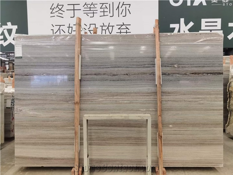 Crystal Wood Marble Wooden Vein Marble Chinese Marble Slabs