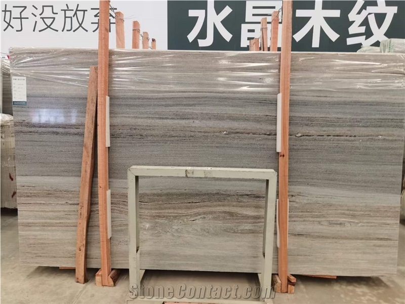 Crystal Wood Marble Wooden Vein Marble Chinese Marble Slabs