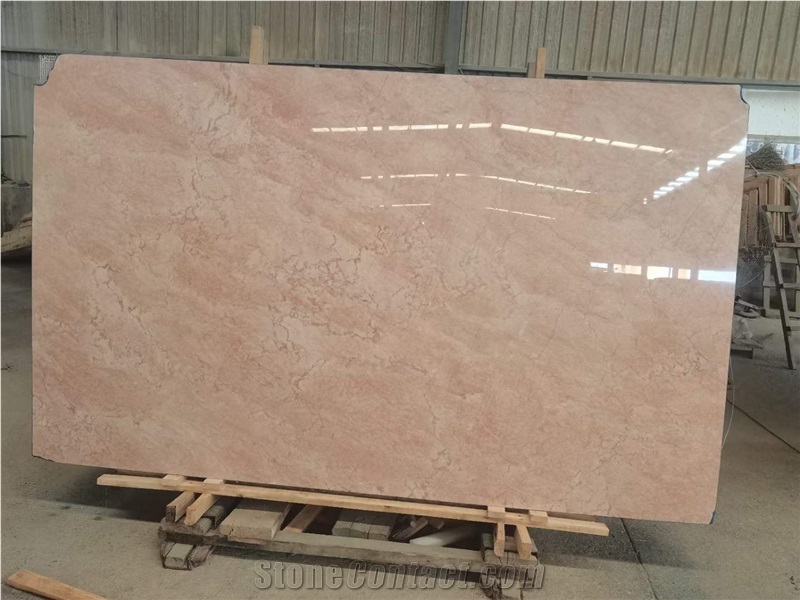 Pink Chinese Marble Slabs Tiles Pink Color Good Price