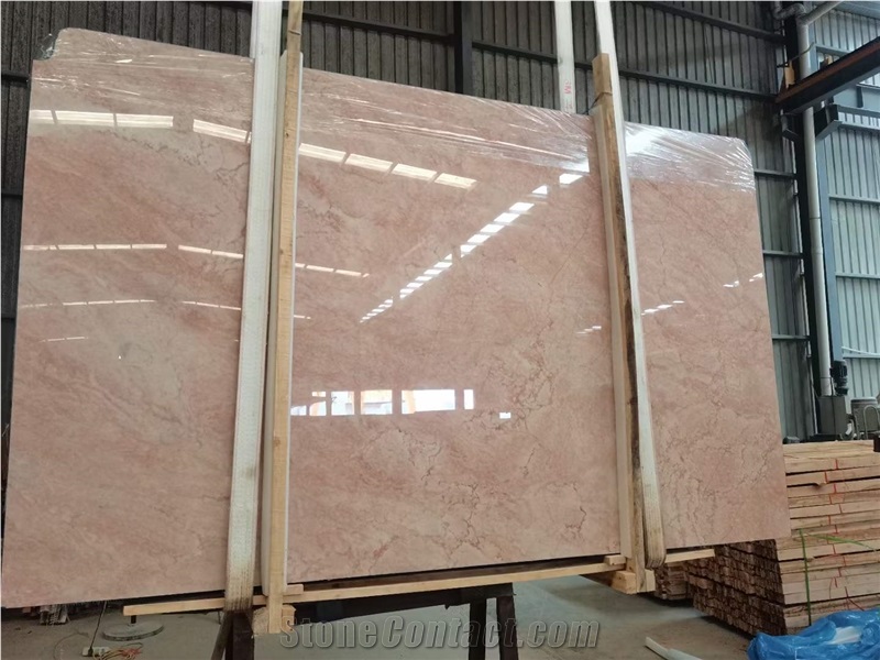 Pink Chinese Marble Slabs Tiles Pink Color Good Price