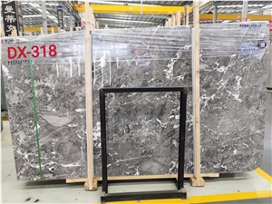 Romantic Grey Marble Slabs Tiles Chinese Grey Marble