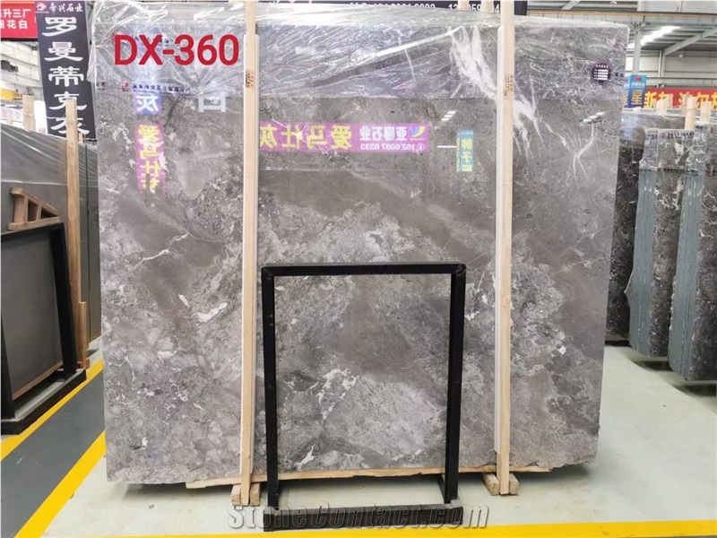 Romantic Grey Marble Slabs Tiles Chinese Grey Marble