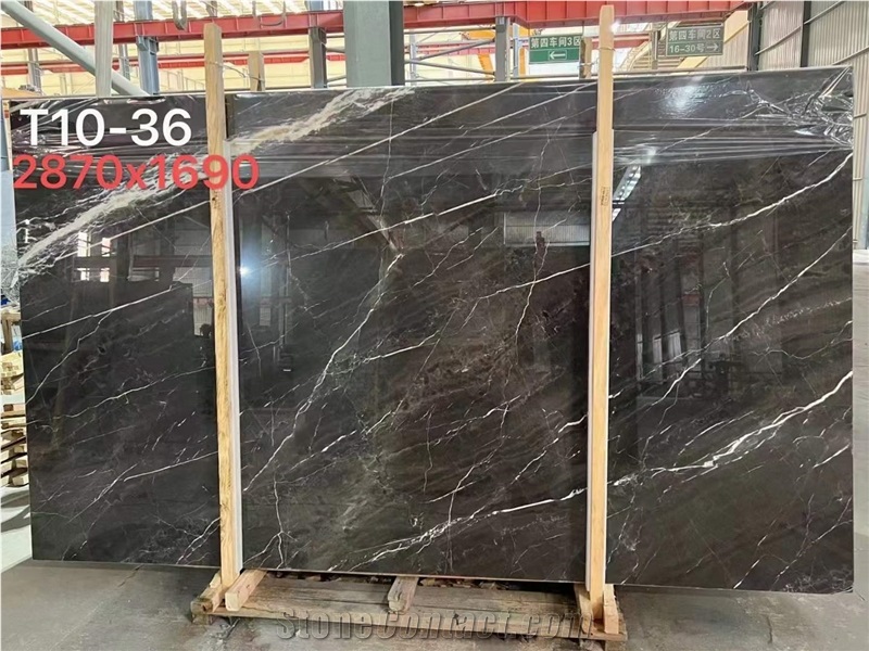Saint Laurent Chinese Brown Marble Slabs Tiles Cheap Price