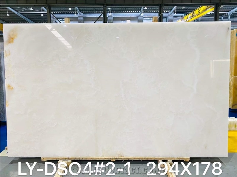 Snow White Onyx Big Stock White Onyx Transparent Slabs Tiles