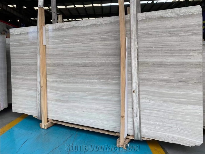Wooden White Marble Chinese White Wood Marble Stock Slabs