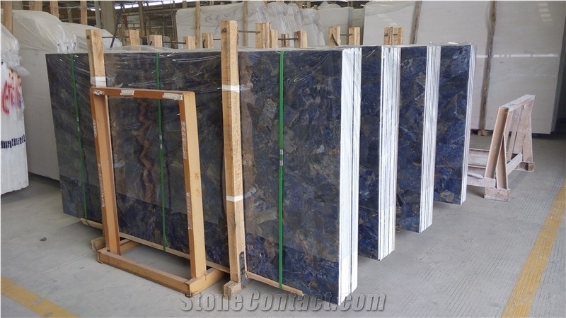 Sodalite Blue Quartzite Honeycomb Panel For Wall Design