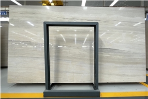 China Ginkgo Wood Grain Wooden Marble Slab
