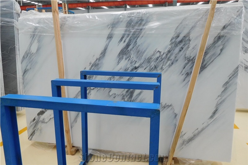 Italy White Marble Gangsaw Slabs