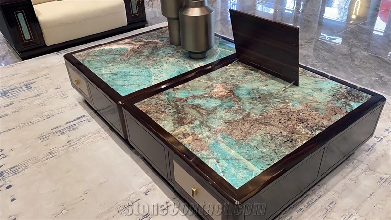 1~7Mm  Ultra Thin Artificial Marble Table Decor Tiles