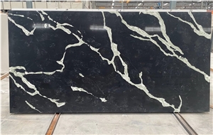Calacatta White Black Gold Grey Quartz Slabs