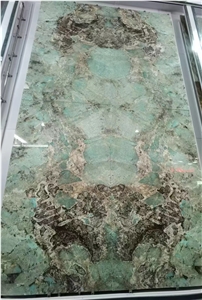 Amazonita Green Granite Slabs Polished