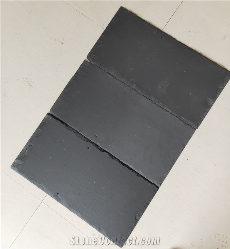 Black Slate Roof Tile Thickness 5-7Mm