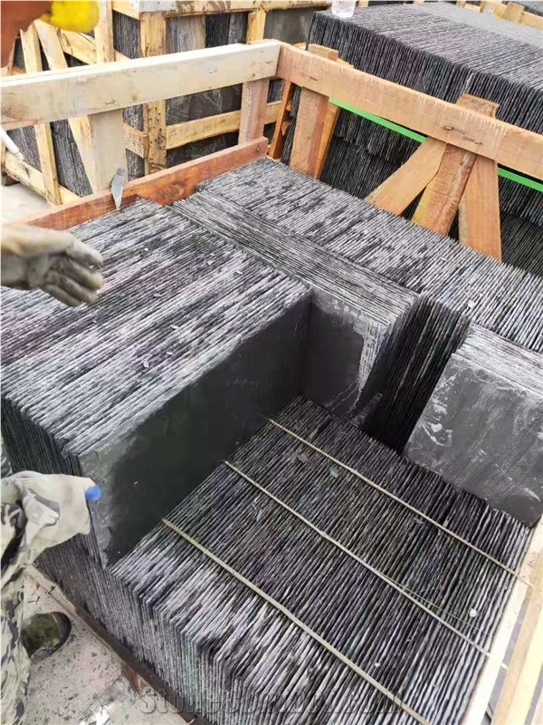Black Slate Roof Tile Thickness 5-7Mm