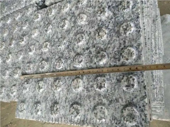 China Light Grey Dark Grey Granite Tactile Blind Stone
