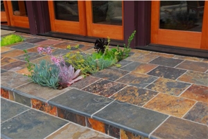 China Multicolor Slate Rusty Wall Floor Steps Tiles