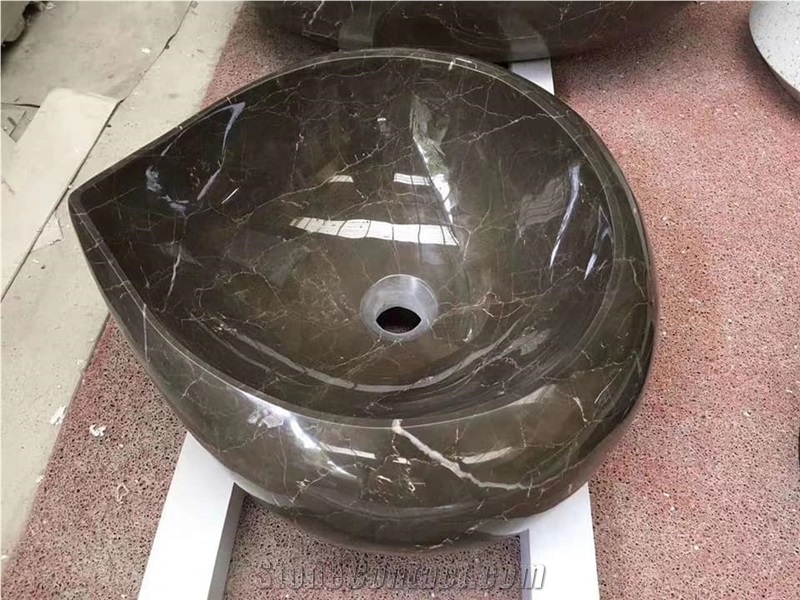 Marble Sink Wash Base Bowl Free-Standing