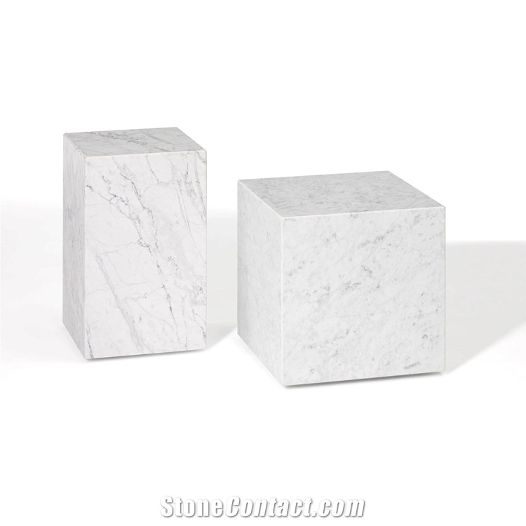Natural Stone Coffee Table,Marble Pedestal Plinth Stand