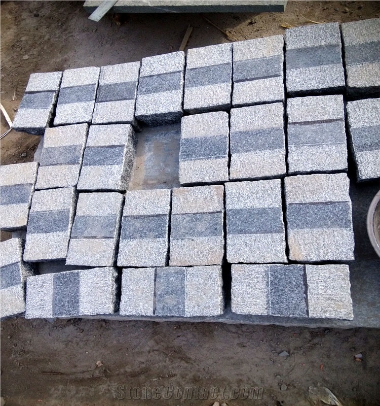 Dark Grey Granite Stone Cube,Cube Stone,Cobble Paver