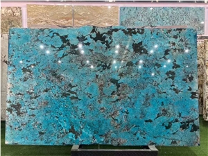 Amazonite Green Quartzite Slab For Wall Floor Tile