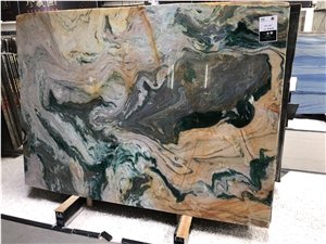 Polished Blue Louise Quartzite For Background Countertop