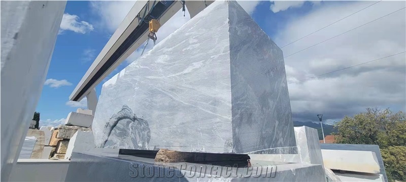 Italy Himalayan Grey Marble Bock & Block