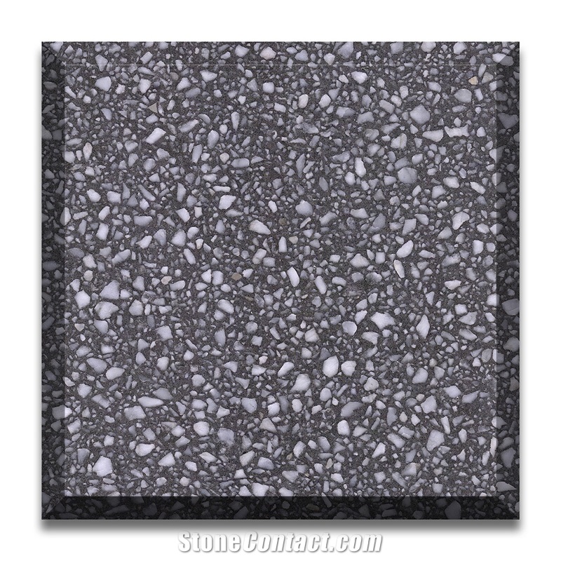 Grey Terrazzo Floor Tile Slab Cement Floor Tile