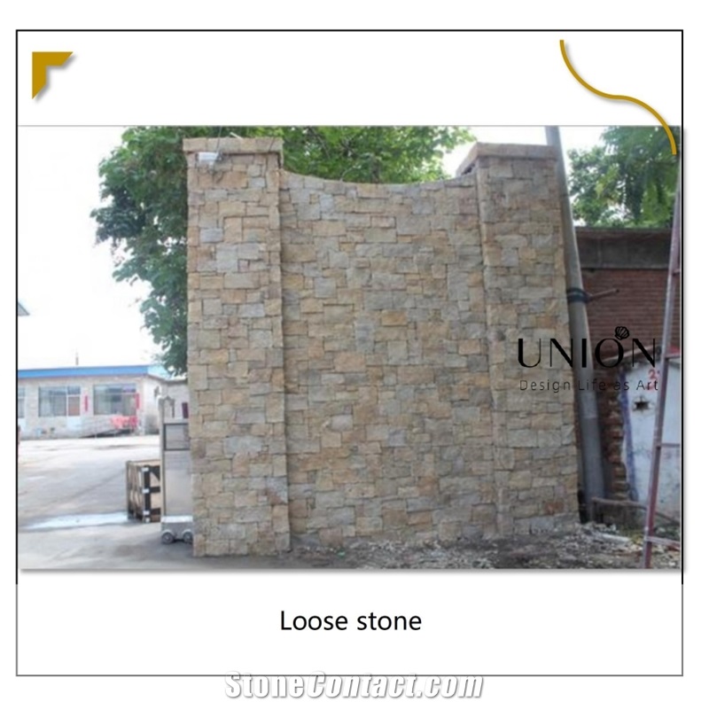 Limestone Loose Stone Veneer Wall Cladding For Exterior Wall