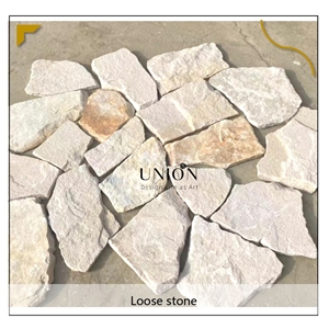 Natural Stone Decoration Dark Grey Limestone Dry Stack Stone