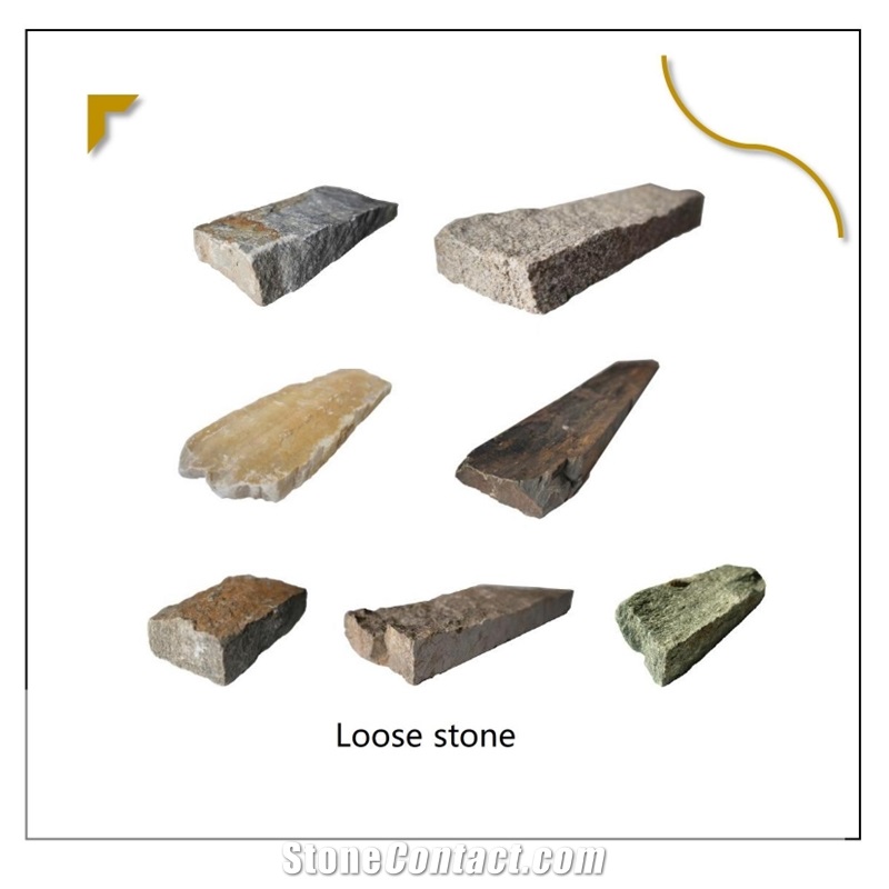 White Exterior & Outdoor Natural Sand Stone Irregular Loose