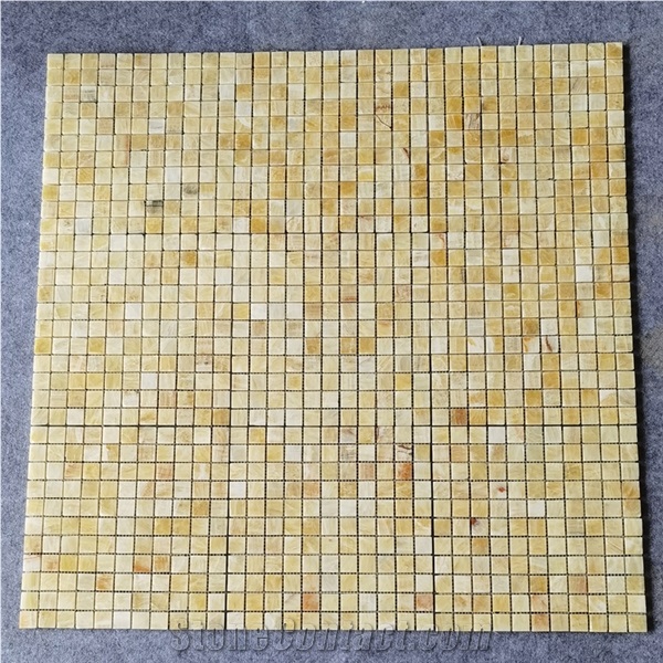 Honey Onyx Mini-Square Mosaic Tile