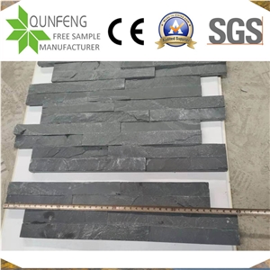 10X36CM Natural Black Z China Slate Split Face Culture Stone