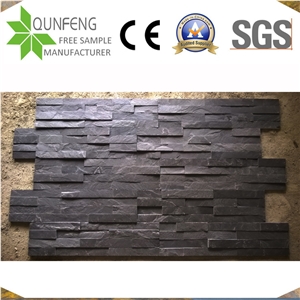 Pierre Naturelle Black Slate Panel Stackstone Wall Cladding