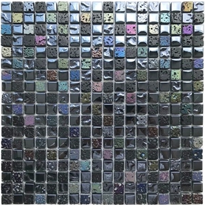 Swimming Pool Mosaic Floor Tiles Glass Mosaic Pattern