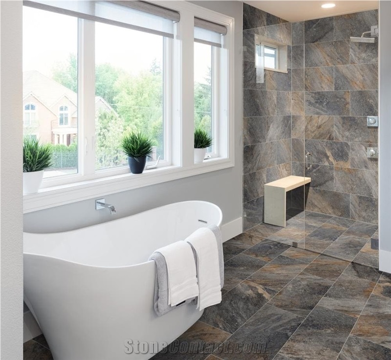 Bathroom Marble Idea Decor- Multicolor Tile
