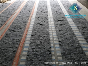 Black Marble Split Face For Wall Cladding