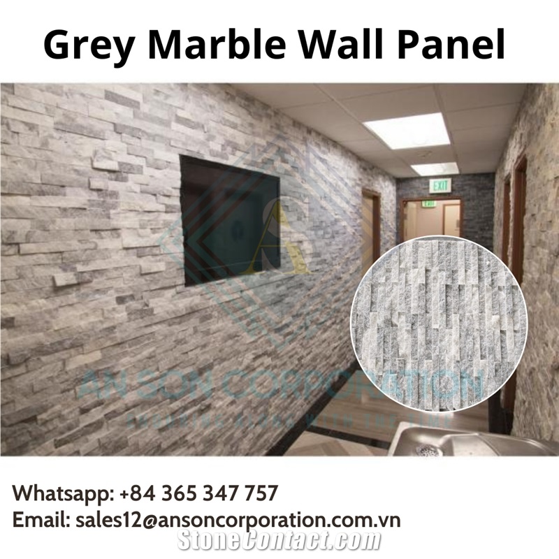 Cheapest Price Grey Marble Combination For Wall Cladding