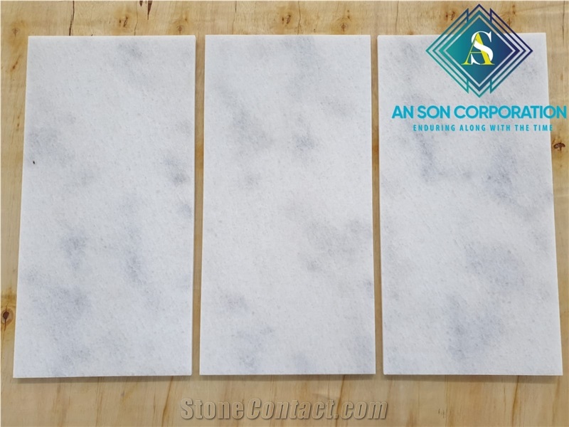 Cloudy White Tile Marble