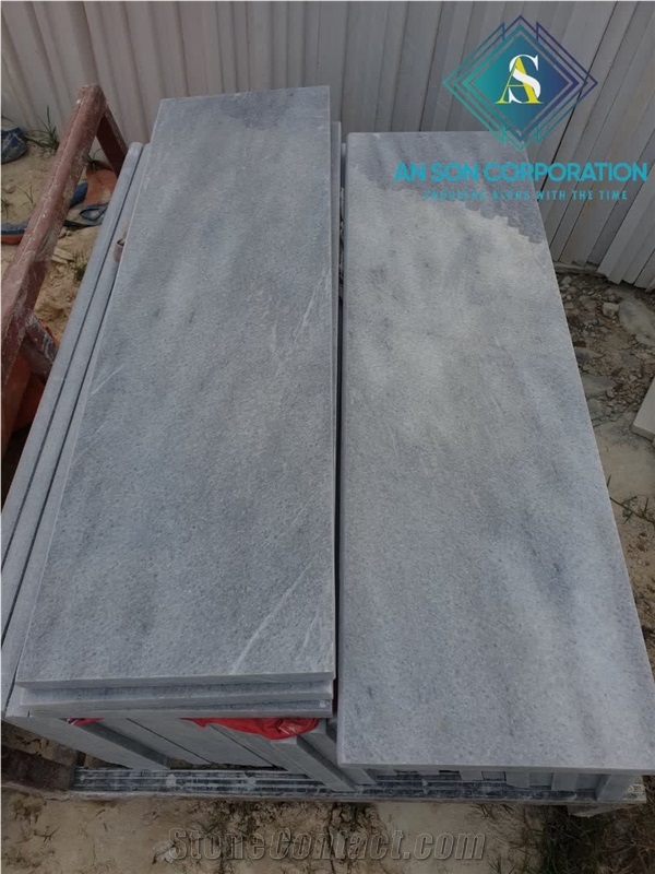 Grey Marble Steps & Risers Size For Home Design