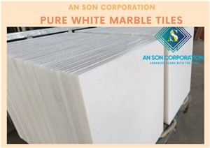 Hot Sale In January Pure White Marble Tile