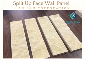 Top Stone Yellow Split Up Face Wall Cladding Panel