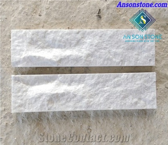 White Marble Split Face For Wall