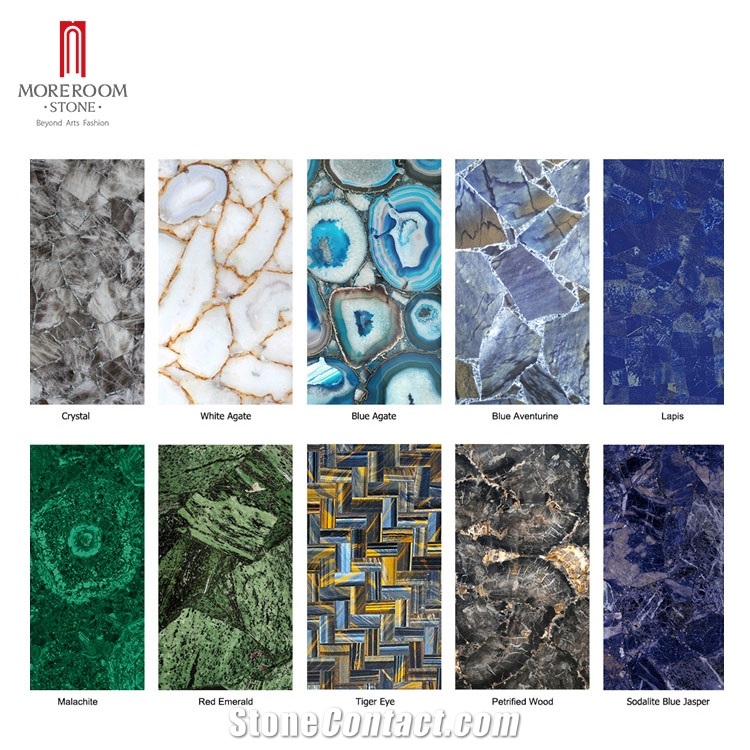 Semiprecious Stone Gemstone Agate Slabs Tiles