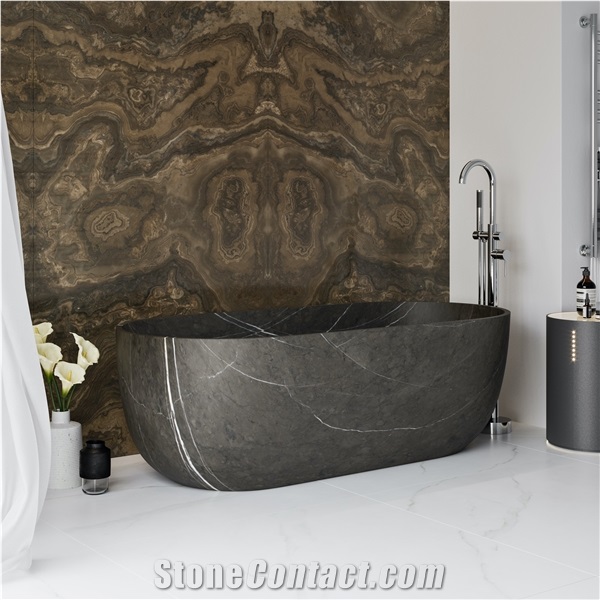 Attractive Factory Offer Artificial Resin Pietra Marble Bath Tub